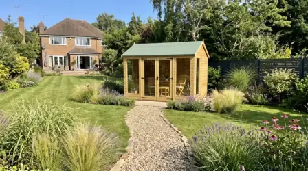 A Total Sheds building in a customer's garden