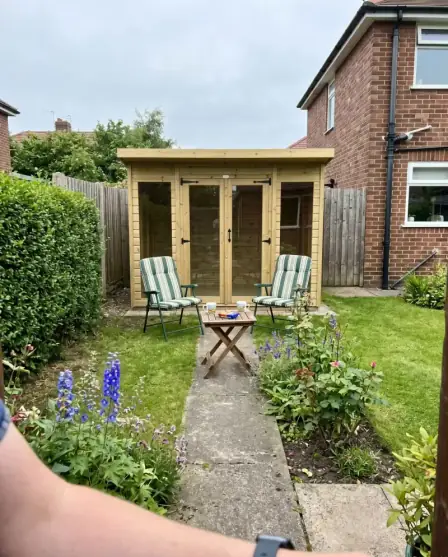 A Total Sheds building in a customer's garden
