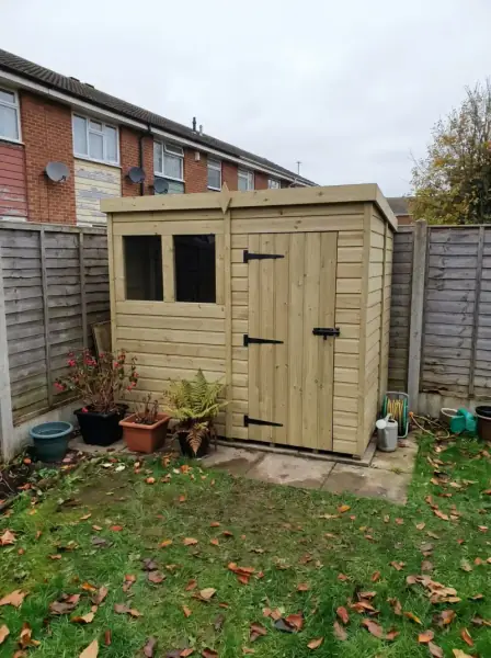 A Total Sheds building in a customer's garden