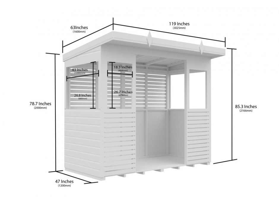 8ft x 4ft BBQ/Outdoor Kitchen