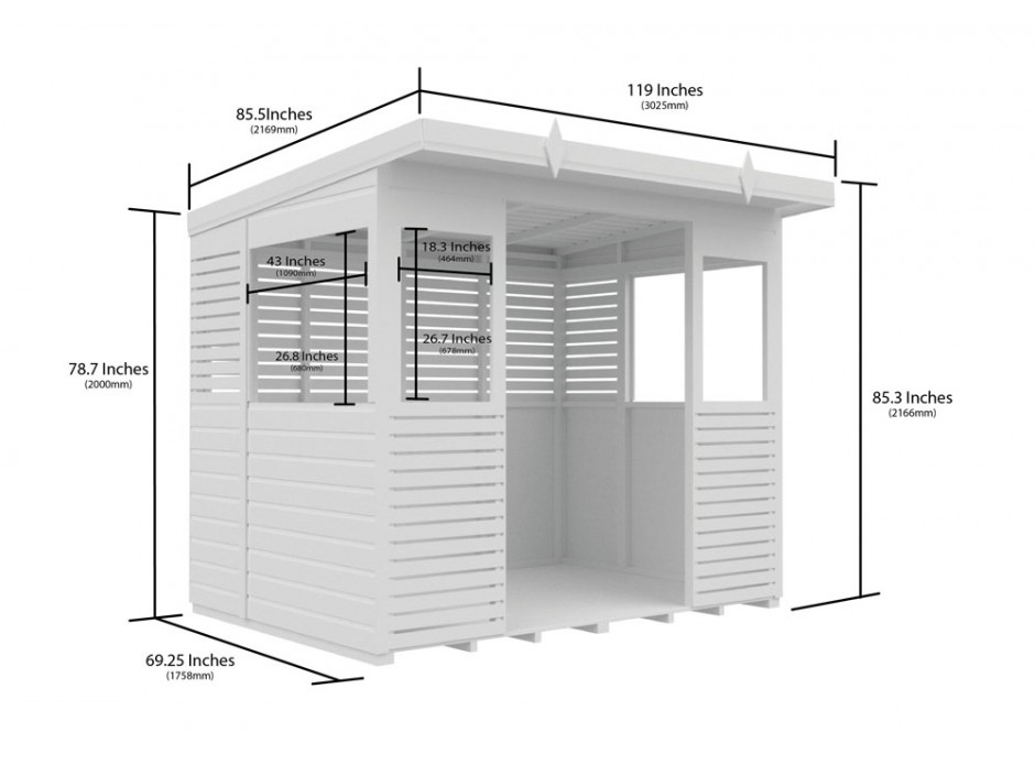 8ft x 6ft BBQ/Outdoor Kitchen