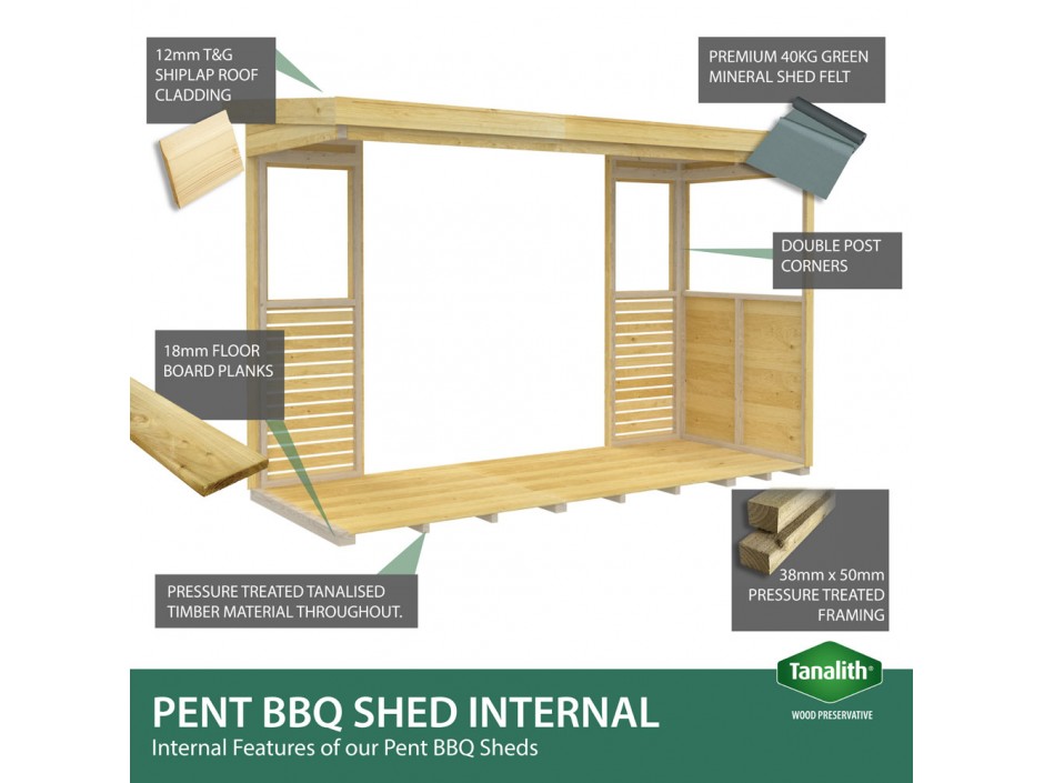 8ft x 4ft BBQ/Outdoor Kitchen